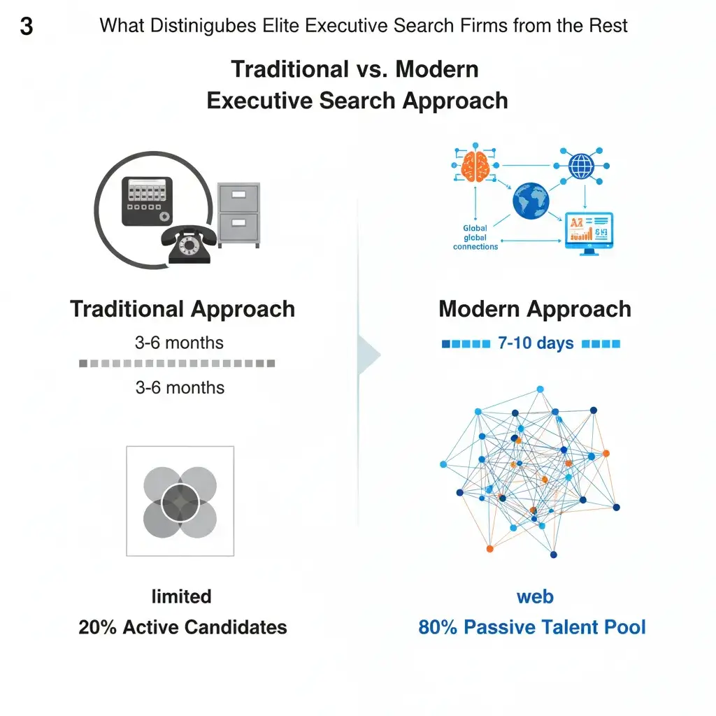Reclutamiento ejecutivo moderno frente a métodos tradicionales